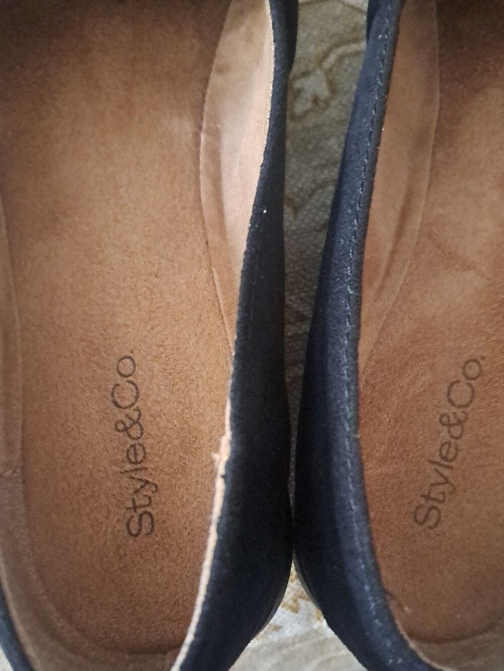 Style & Co. Black Suede-Look Slip-On Flats - Picture 6 of 6